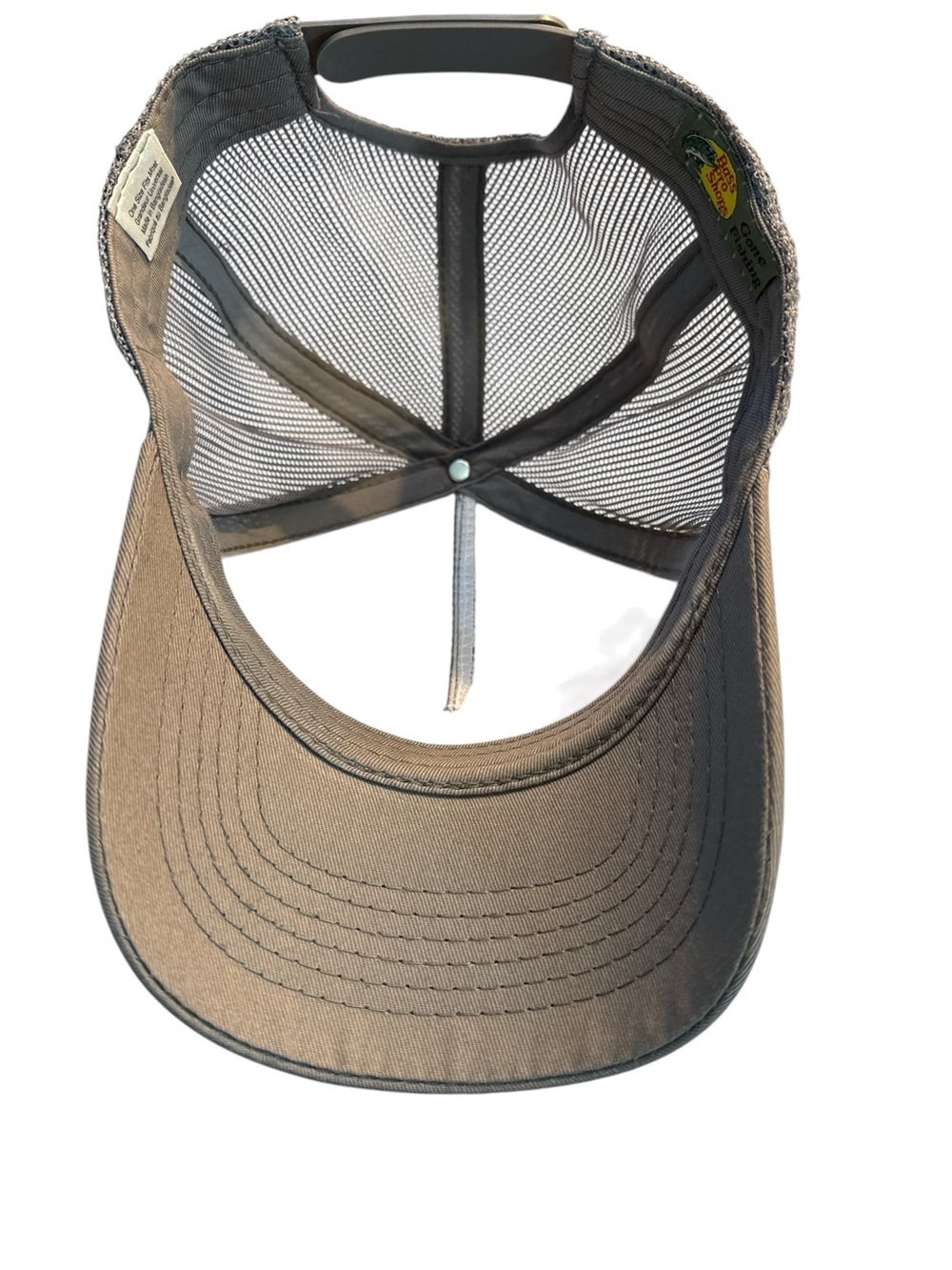 Bass Pro Shops Taupe Trucker Hat Snapback Unisex Mesh Cap OS - Picture 3 of 5